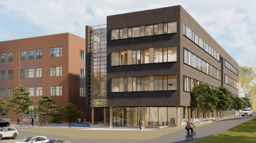 Net carbon zero building at Western Washington University rendering